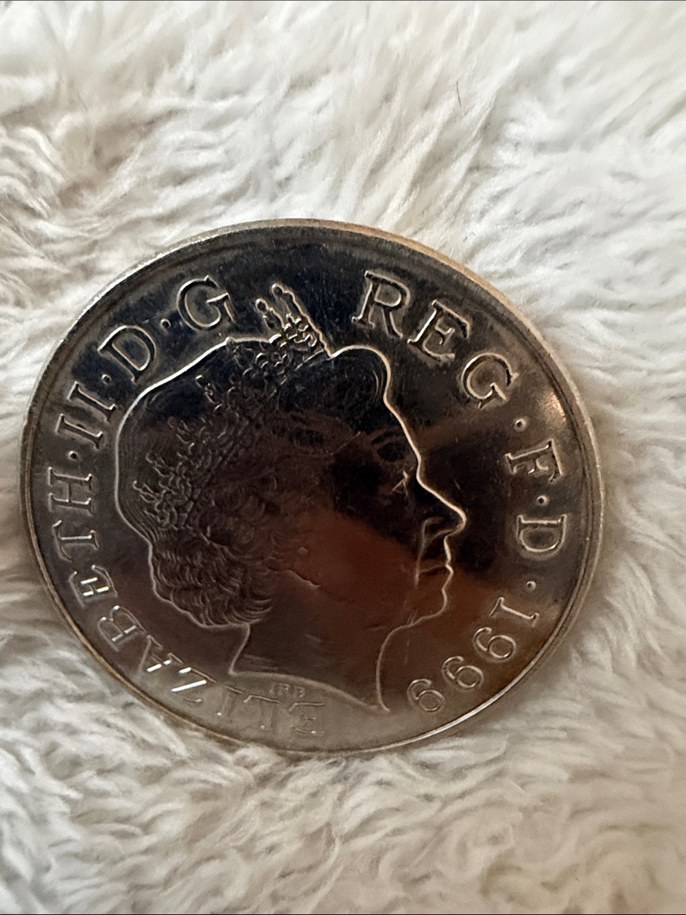 Silver-Colored Commemorative Coin - Classic Portrait Design